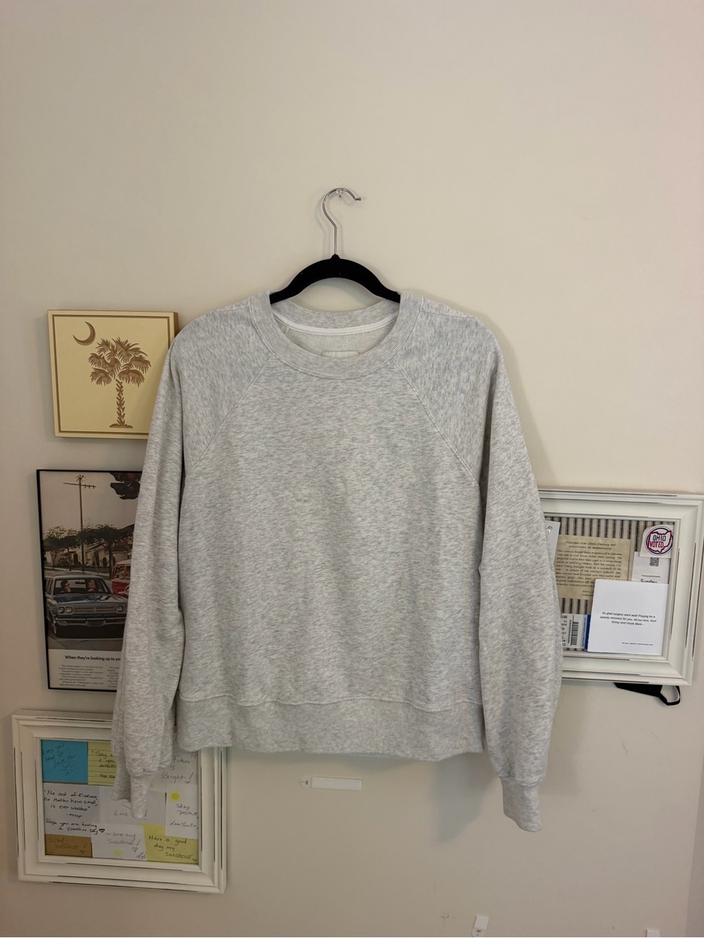 Classic Grey Crewneck Sweatshirt - women’s